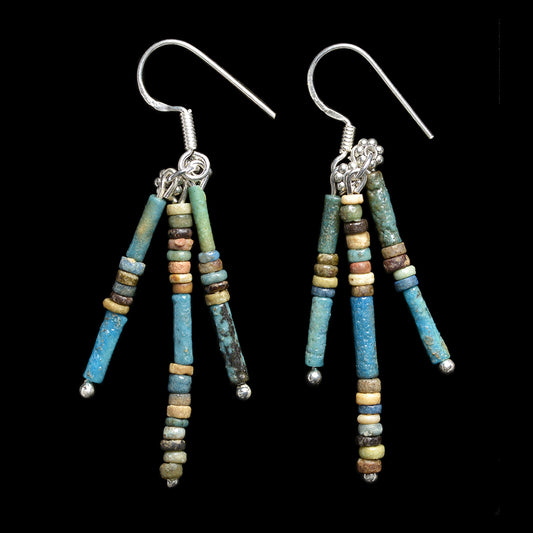 JE2146E: Ancient Egyptian bead earrings