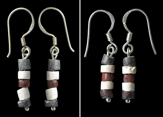 JS2158E: Ancient Sumerian Bead Earrings